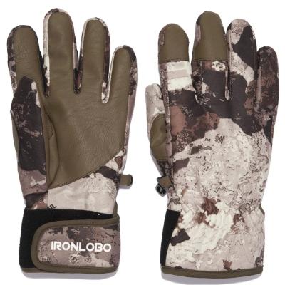 China Custom Shockproof Neoprene Full Finger Mens Hunting Gloves For Mens Womens Camouflage Lightweight for sale