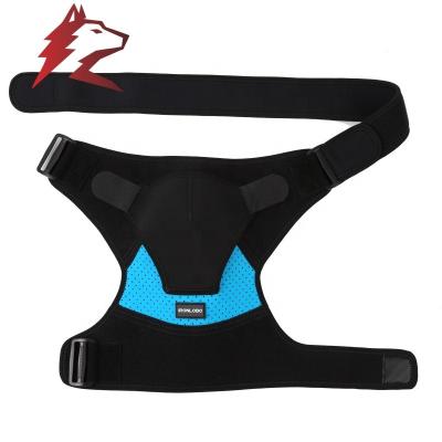 China 2018 Mens Neoprene Adjustable Compression Stability Shoulder Brace Pads One Size Adjustable Fix All Size for sale