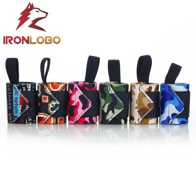 China 2019 Custom Sports Nylon Camouflage Non-Slip Gymom Wrist Lifting Wraps for sale