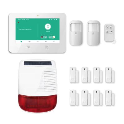 China Newcomer best anti-theft and smart home gold security control Tuya gsm 2022 best wifi 3g home alarm system for sale