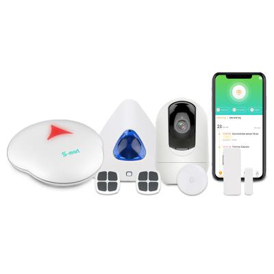 Cina Smart home security system house and security alarm in one WIFI GSM alarm security system on FSK433mhz in vendita