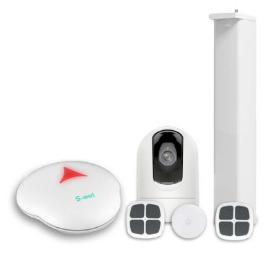 China Smart home security system curtain motor and smart lights switch to integrate alarm security smart home alarm system Te koop