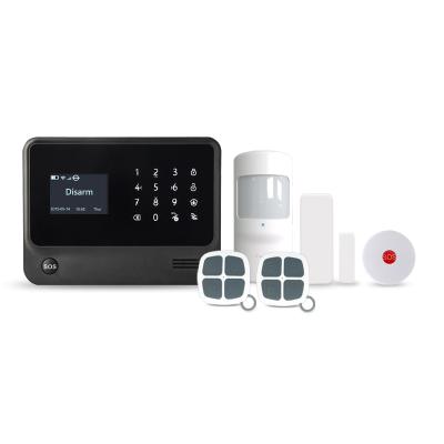 China GSM & PSTN Alarm System 2021 Hot Sale Home Alarm System Wireless WiFi GSM GPRS SMS Burglar Security Alarm System for sale