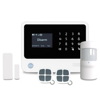 China Hot Sale Wifi Alarm System 2021 WiFi/GSM SMS GPRS Home Security Alarm System With Touch Screen en venta