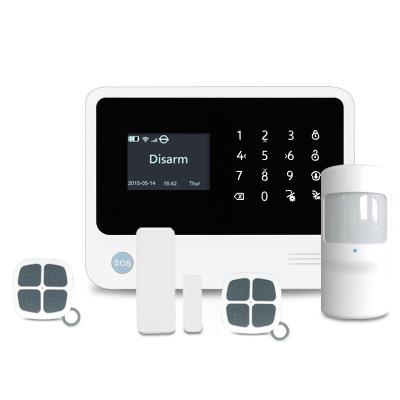 中国 Wireless Wifi GSM GPRS Home Alarm System Home Security Alarm System Kit Wireless Smart APP Remote Control 販売のため