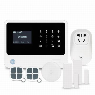 China High Quality Wireless Wifi Alarm System WIFI GSM GPRS Home Alarm System Touch Screen Security Alarm System Te koop