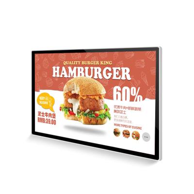 China OSK Indoor 65 Inch Wall Mounted Digital Signage Android LCD Display Advertising Video Display Board Suppliers For Advertising Machine for sale