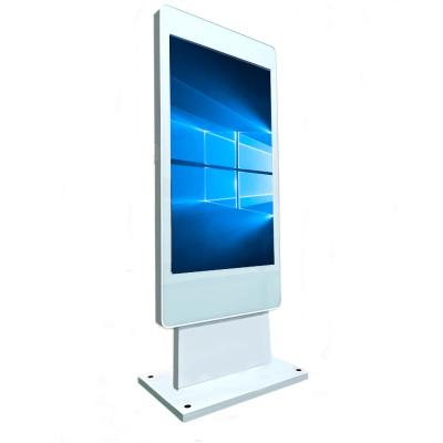 China Indoor LD-5504-2 RK3399 55 inch standing dual screen signage Android large screen digital advertising machine for sale