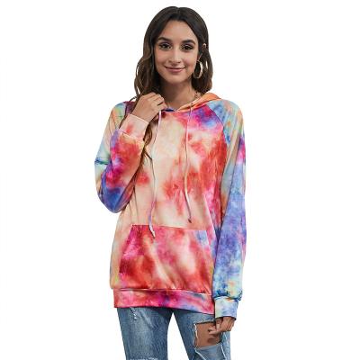 China CHOOYOU Sudadera Fashionable Women's Clothing QUICK DRY Hooded Hoodie Autumn New Arrivals Tie-Dye Multicolor for sale