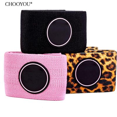 China Fitness Equipment Booty Wholesale Fitness Latex Fabric Natural Latex Fabric Resistance Bands Print Hip Circle Loop Band for sale