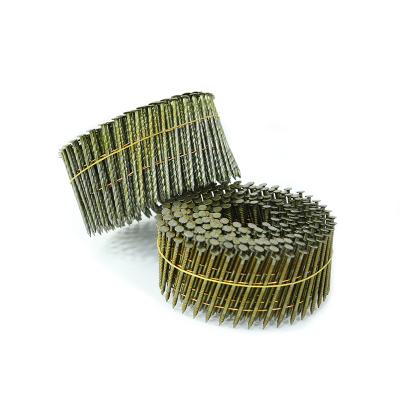 China Wholesale Bulk Cheap Flat Stainless Steel Nail Galvanized Grooved Roofing Nails Coil With Twisted Shank for sale