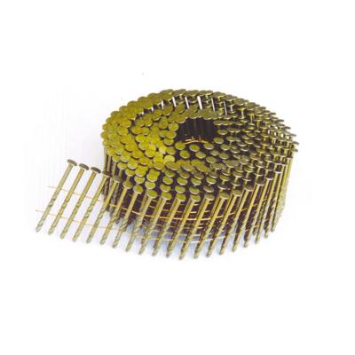 China Bulk Screw Net Flat Steel Wire Pallet Coil Nails 15 Degree Hot Dip Smooth Electro Galvanized Sheet Coil Nail for sale