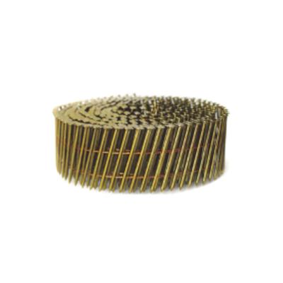 China Flat Coil Nails Galvanized Low Carbon Steel Construction Nail 50mm Ring Leg Wire Paddle Coil 90mm for sale