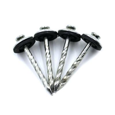 China Cap Factory Supply Galvanized Ring Leg Covering Umbrella Head Nails for sale