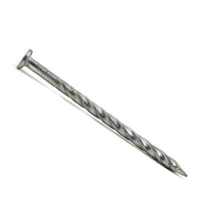 China Spiral Spike Nails Common Concrete Pan Flat Twisted Head Zinc Coated Nails for sale