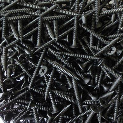 China High Quality Black Steel Bugle Head Gypsum Screws Bugle Head Cheap Price Drywall Screws Cross Phosphate for sale