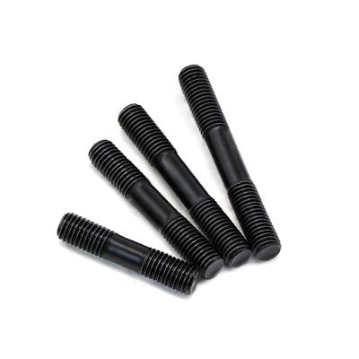 China Custom Stainless Steel Flat Head Black Oxide Stud Bolt Galvanized Long Double Threaded Stud Bolt Price for sale