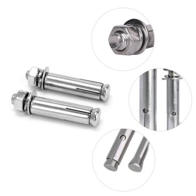 China Corrosion Resistant Hex Expansion Bolt M8x70 304 Stainless Steel Expanding Bolt Fastener for sale