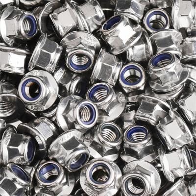 China Heavy industry wholesale stainless steel galvanized insert nylon lock nuts thread standard nylon lock hex nut price for sale