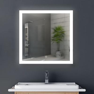 China Manufacturer Wholesale LED Light Sense New Design Fashion Large Lighted Mirror Bathroom Mirror for sale