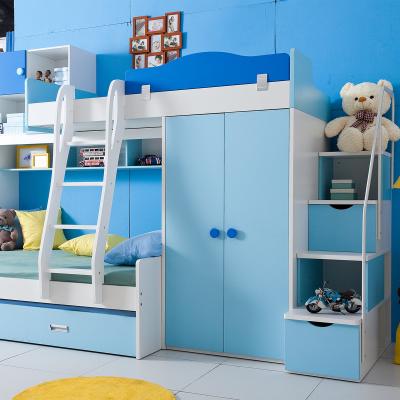 China New Style Leisure Kids Bedroom Furniture Set Expandable Children Bedside Wardrobe for sale