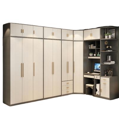 China Convertible Customize Storage Cabinets Cabinet Designs Solid Wood Bedroom Walk In Closet Wardrobe for sale