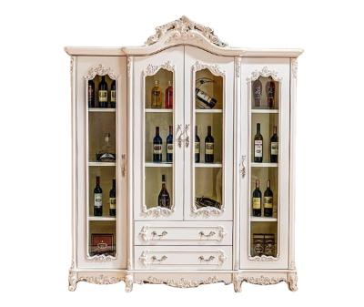 China Convertible Luxury Home Living Room Furniture Wooden Cabinet Wine Glass Cabinet Living Room Wine Cabinet for sale