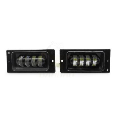 China Good Quality Aluminum+PC 7inch Car Fog Lamp Square 10-30V 30W White Waterproof Aluminum Led Fog / Driving Lights for sale