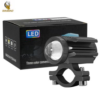 China Motorcycle LED Lighting System Projector Headlamp Spot Beam Color Motor Bike Aluminum LED Dual Headlight For Motorbike for sale