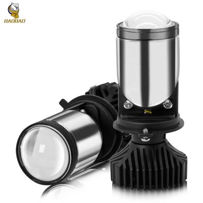 China Aluminum+Super Bright CSP H4 50W 12000LM Car Auto Led Projector Headlight Kit 6000K LED Mini Lens for sale