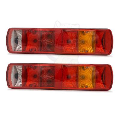 China Trailer Truck Bus Agricultural Vehicle Led Tail Lights BAOBAO Car 24V Rear Auto Brake Light Turn Signal Reversing Tail Light Set Truck Tail Light For Truck Trailer for sale