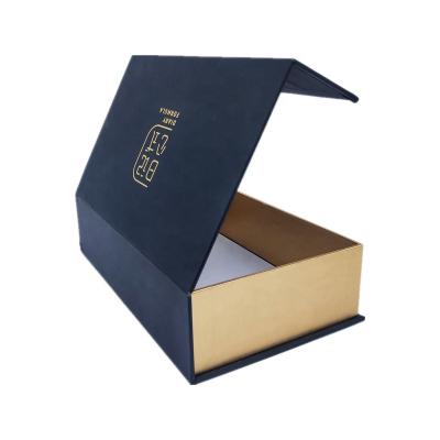 China Dongguan Recyclable Customized Luxury Recycled Magnetic Kraft Paper Box Clothing Paper Gift Box Touch Lamination Kraft Paper Box for sale