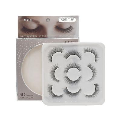 China Recyclable seller lasheswholesale private label eyelash packaging box empty volume eyelash packaging with PVC window for sale