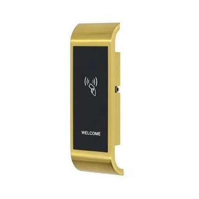 China 3 Mode Gold Color Wristband Key Lock Management RFID Card Lock Fitness Center Cabinet Door Lock for sale