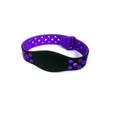 China Waterproof / Waterproof Custom Logo Silicone RFID Wristbands Watch Gym TK4100 Chip for sale