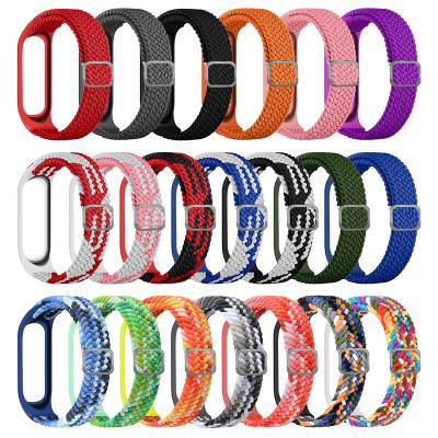 China Wholesale Nylon Material Soprt Watch Band Sports Strap Replacement Bands Wrist Strap For Xiao Mi Band 3 4 5 6 for sale