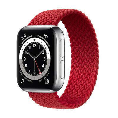 China Newest Easy Installation 38mm 42mm Elastic Braided Solo Loop Strap Apple Watch Braided Solo Loop Apple Watch Band for sale