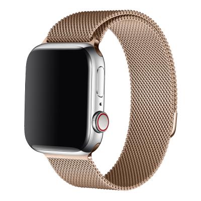 China New Design Milanese Water Resistant Magnetic Buckle 38mm 42mm Stainless Steel Watch Band For Apple Watch for sale