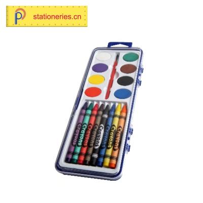 China DIY provides beautiful color and non-toxic 8 color water crayons in the box for sale