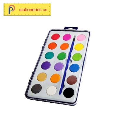 China Art Painting Gouache Fluorescent Dry New Design 12 Vibrant Colors 42 24 Colors Chinese Children Roll Shaped Good Cheap Watercolor Paint for sale