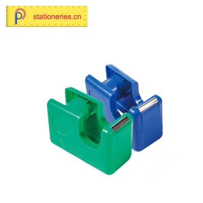 China Cutting Tape Green Handheld Neck Sealer Industry Cardboard Cutter Packing Box Roll Tape Dispenser Heavy Duty Gun Blue 48 50 mm Wide for sale