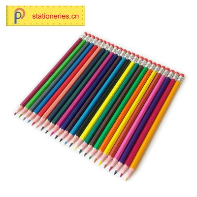 China School Set Children And Adults Funny 7 Inch 12 Pcs Pencil For Promotional Activity Soft Drawing Hexagon Art Color Pencil With 12colors for sale