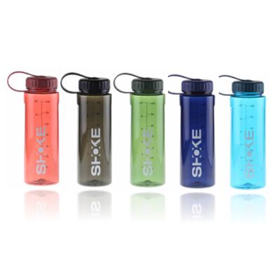 China Amazon Viable Hot Seller Logo Portable Plastic Drinking Tritan Custom Finger Grips Water Bottles For Recycling for sale