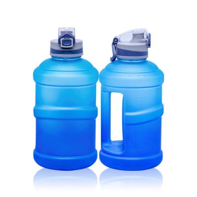 China 2.2 L Viable Large Capacity Sports Water Bottle Clear Logo Gym Jugs Plastic Gallon Custom Jars for sale