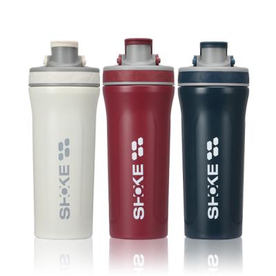 China Food Grade Safety 800ML Water Bottle 800ml Sports Shaker Viable High Quality Drinker Bottle Plastic Shaker for sale