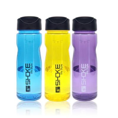 China Viable Cheap Custom Logo Oem Eco Friendly Reusable Tritan 700Ml Large Hot Cold Sports Drink Infuser Water Bottles for sale