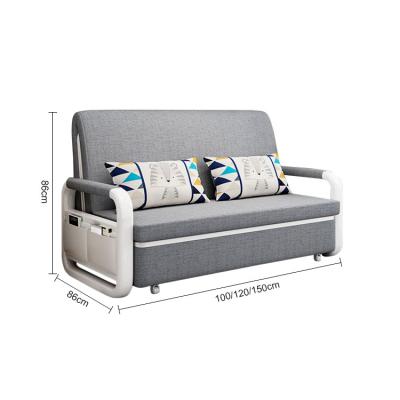 China Foldable Simple Modern Low Prices Living Room Foldable Sofa With Bed Sofa Bed With Storage for sale