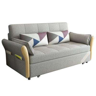 China Universal Foldable Space Saver Foldable Sofa Cum Bed Fabric Folding Chair Sleeper Living Room Metal Frame Sofa Bed for sale