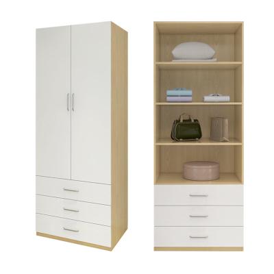 China Modern Storage Bedroom Wooden Wall Cabinet Wardrobe with Drawers for Bedroom for sale