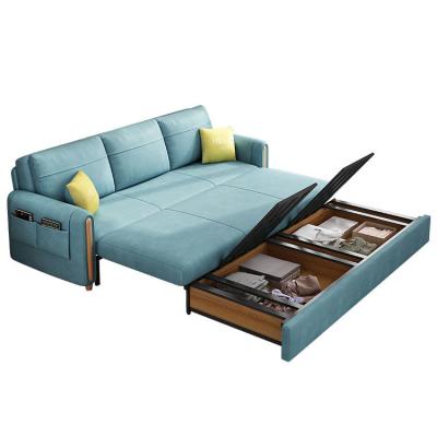 China Universal Folding Space Saving Sofa Bed Fabric Sleeper Living Room Sofa Bed With Storage Foldable for sale